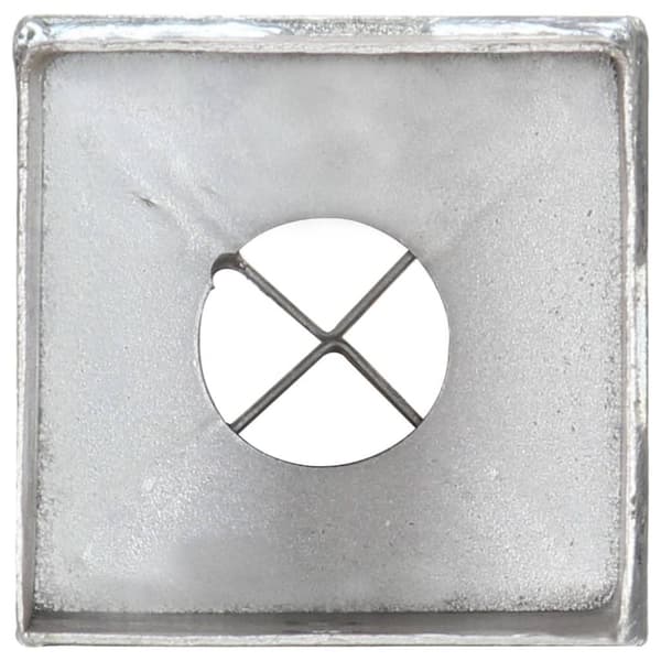 vidaXL Jordspett 12 st silver 8x8x91 cm galvaniserat stål
