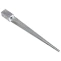 Miniatyrbillede 3 af 6: vidaXL jordpløkker 6 stk. 8 x 8 x 91 cm galvaniseret stål sølvfarvet