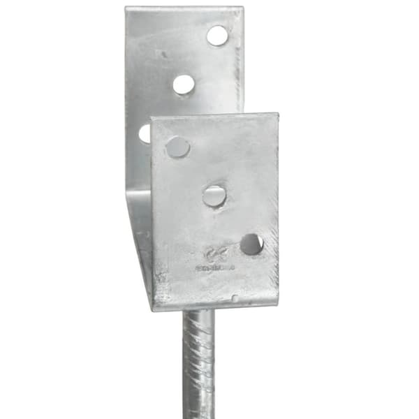 vidaXL Jordankare 6 st silver 12x6x30 cm galvaniserat stål