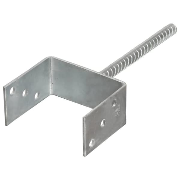 vidaXL Jordankare 6 st silver 12x6x30 cm galvaniserat stål