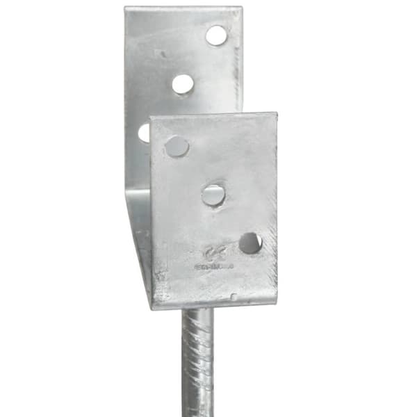 vidaXL Jordankare 6 st silver 10x6x30 cm galvaniserat stål
