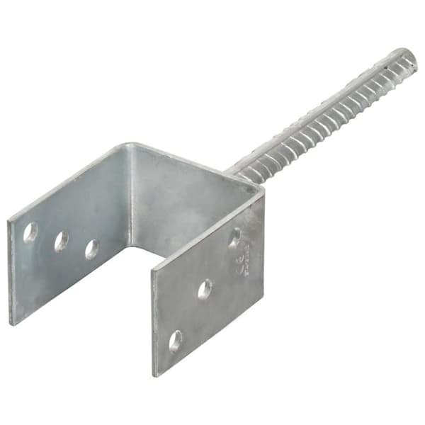 vidaXL Jordankare 6 st silver 8x6x30 cm galvaniserat stål