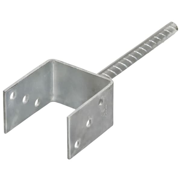 vidaXL Jordankare 6 st silver 9x6x30 cm galvaniserat stål