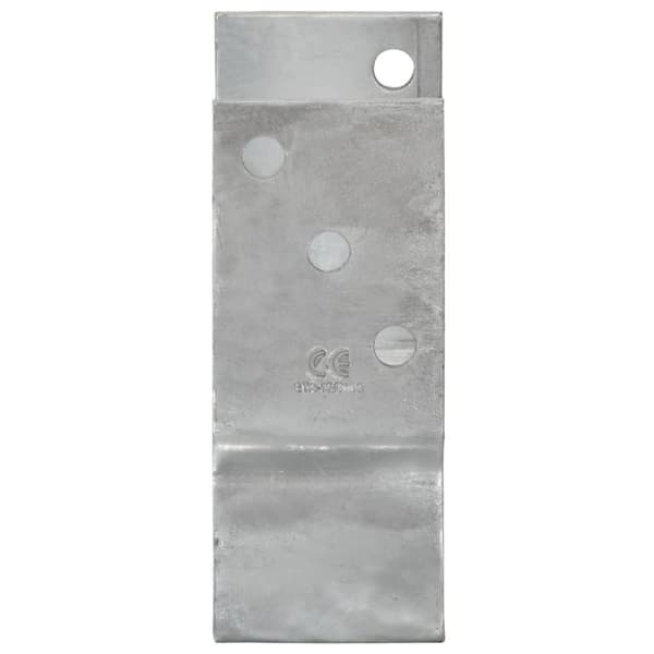 vidaXL Jordspyd for gjerde 12 stk sølv 9x6x15 cm galvanisert stål