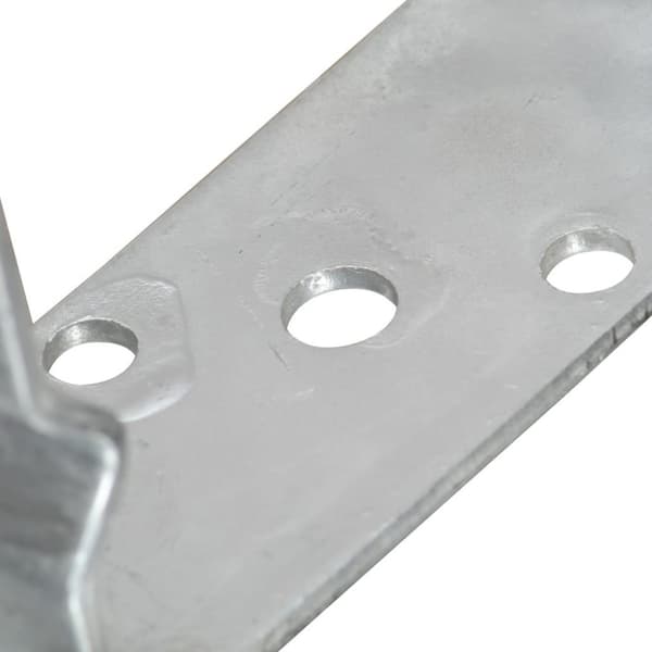 vidaXL Jordspyd for gjerde 12 stk sølv 9x6x15 cm galvanisert stål