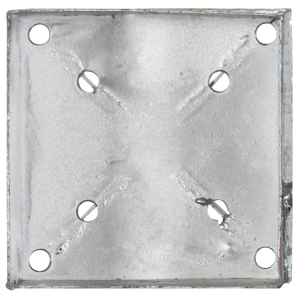 vidaXL Jordspett 6 st silver 14x14x91 cm galvaniserat stål