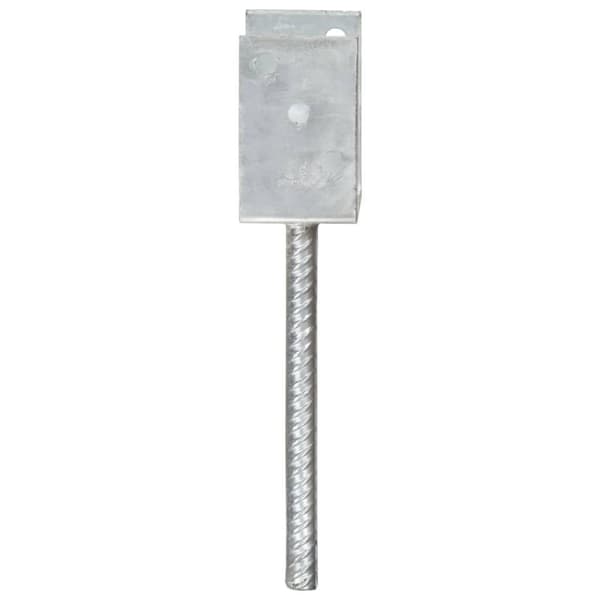 vidaXL hegnspløkker 6 stk. 10x6x30 cm galvaniseret stål sølvfarvet