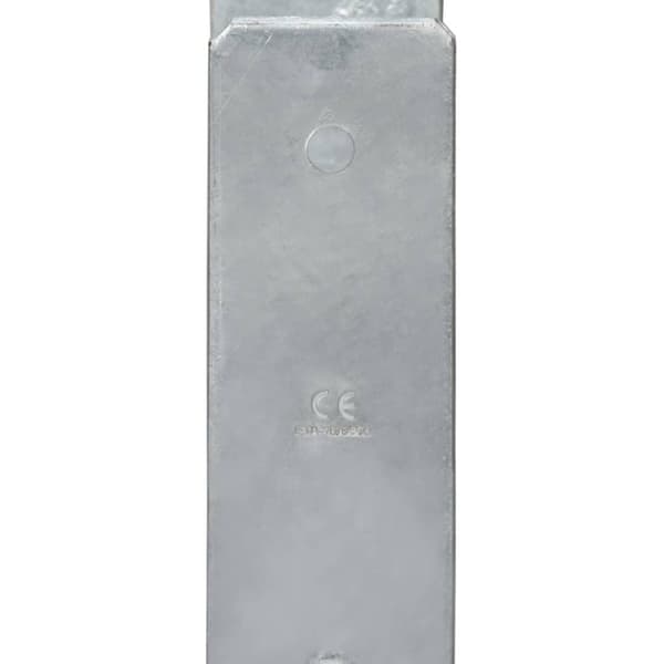 vidaXL hegnspløkker 6 stk. 7x6x60 cm galvaniseret stål sølvfarvet