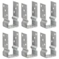 Miniatyrbillede 1 af 9: vidaXL jordankre 6 stk. 7x6x15 cm galvaniseret stål sølvfarvet