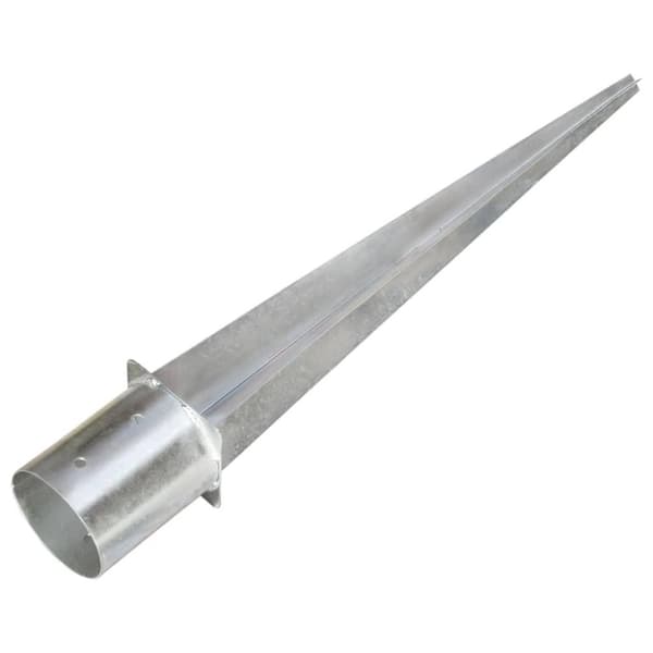 vidaXL jordpløkker 6 stk. 12 x 91 cm galvaniseret stål sølvfarvet