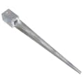 Miniatyrbillede 3 af 6: vidaXL jordpløkker 12 stk. 9 x 9 x 90 cm galvaniseret stål sølvfarvet