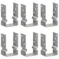 Miniatyrbillede 9 af 9: vidaXL jordankre 6 stk. 9x6x15 cm galvaniseret stål sølvfarvet