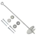 Miniatyrbilde 10 av 10: vidaXL Jordankere 6 stk 10x60 cm galvanisert metall