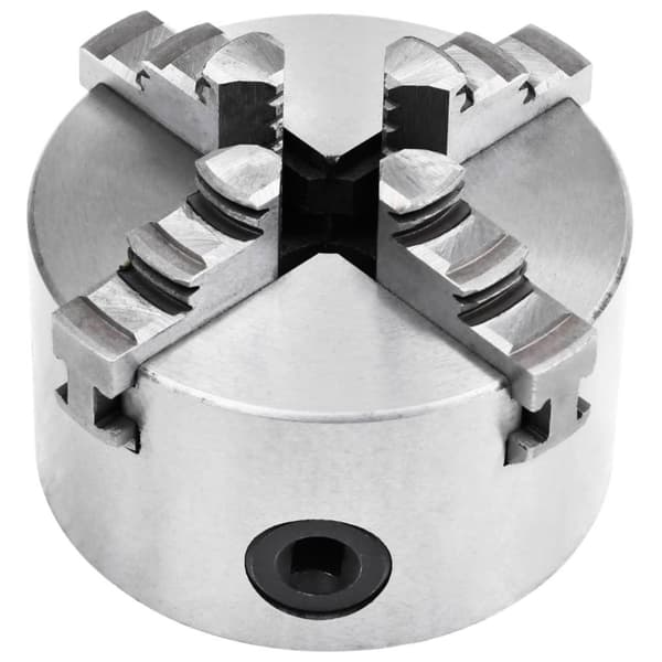 vidaXL 4-leukainen itsestään keskittävä sorvi-istukka 100 mm teräs