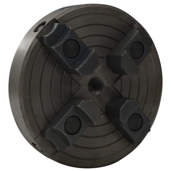 vidaXL Chuck til tredreiebenk 4 bakker M18 gjenge svart 150x63 mm