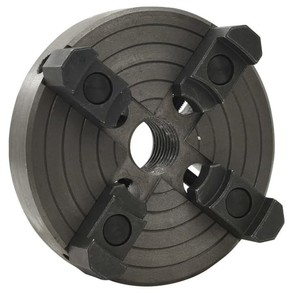 vidaXL Chuck til tredreiebenk 4 bakker M33 gjenge svart 150x63 mm