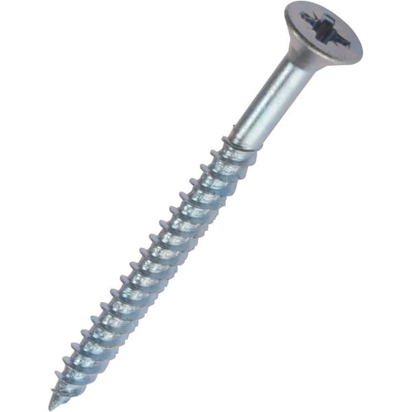 Securit Zinc Plated Flat Wood Screws (Pack of 10)