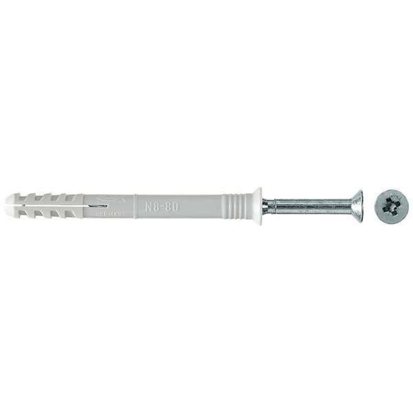 Fischer 048791 N 8 x 60/20 S Spikdymling 60 mm 8 mm 100 st