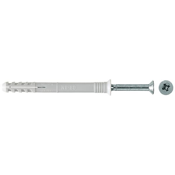 Fischer 048792 N 8 x 80/40 S Spikdymling 80 mm 8 mm 100 st