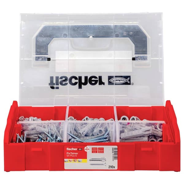 Fischer 532891 FIXtrainer - SX-plugg och skruv-box 210 delar