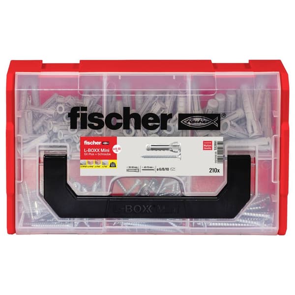 Fischer 532891 FIXtrainer - SX-plugg och skruv-box 210 delar