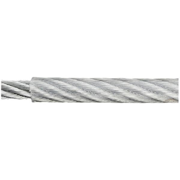 Stålrep förzinkad (Ø x L) 4 mm x 100 m dörner + helmer 190045 Grå