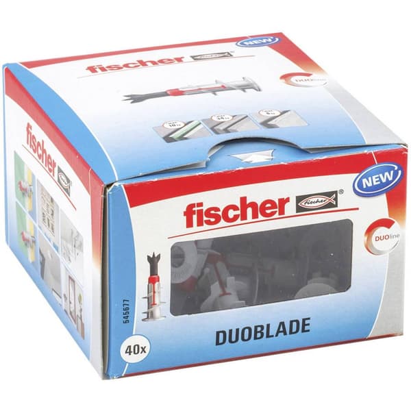 Fischer 545677 DUOBLADE LD Plugg för gipsskivor 44 mm 40 st