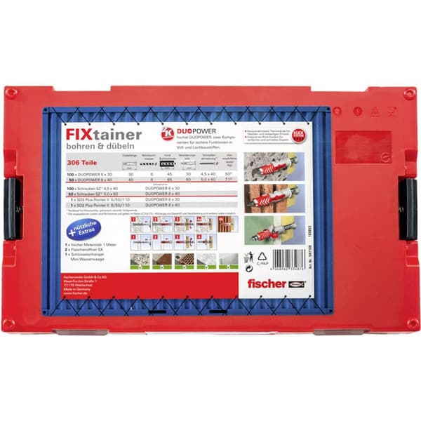 Fischer 547166 FIXtainer Plugg-set 1 st