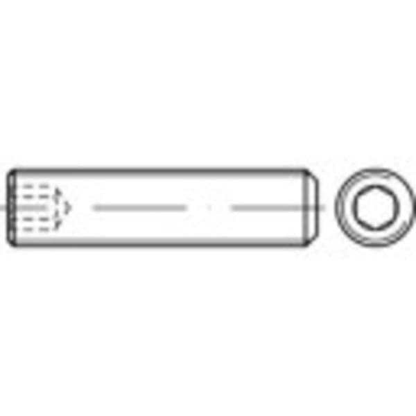 TOOLCRAFT 1062494 Gängstift M5 4 mm Rostfritt stål A1, A2 50 st