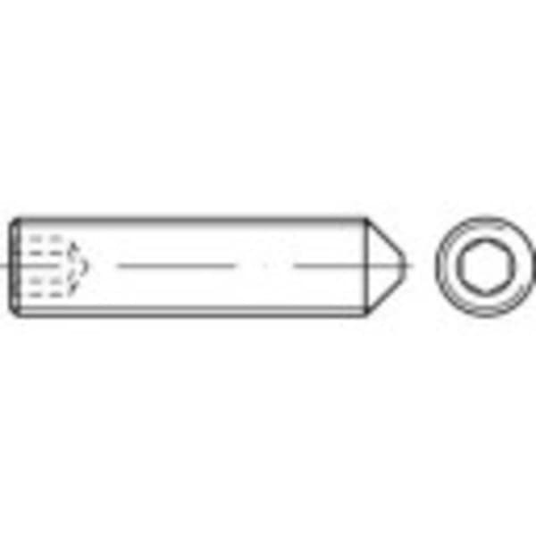 TOOLCRAFT 1062688 Gängstift M4 6 mm Rostfritt stål A1, A2 50 st