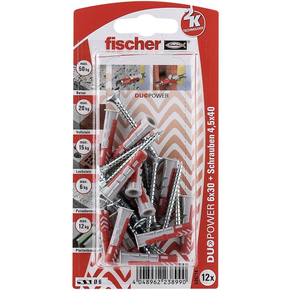Fischer DUOPOWER Plugg-set 30 mm 535214 1 set