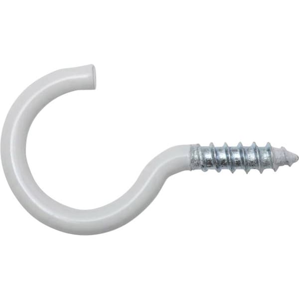SWG 23965580 Klädstreck Hook 4 x 50/20 50 mm Stål med vit beläggning 4 st
