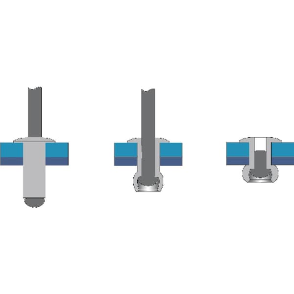 Bralo 1010005018 Blindnit (Ø x L) 5 mm x 18 mm Stål Aluminium 250 st