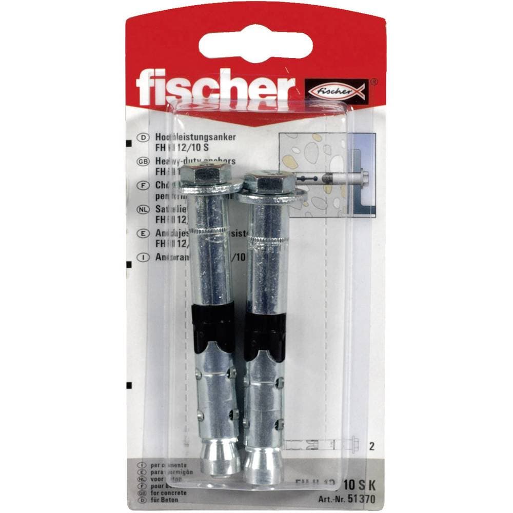 Fischer FH II 12/10 S K Högprestationsankare 90 mm 12 mm 51370 2 st