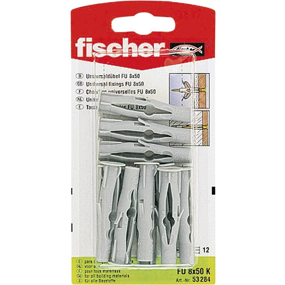 Fischer FU 8 x 50 K Universalplugg 50 mm 8 mm 53284 12 st