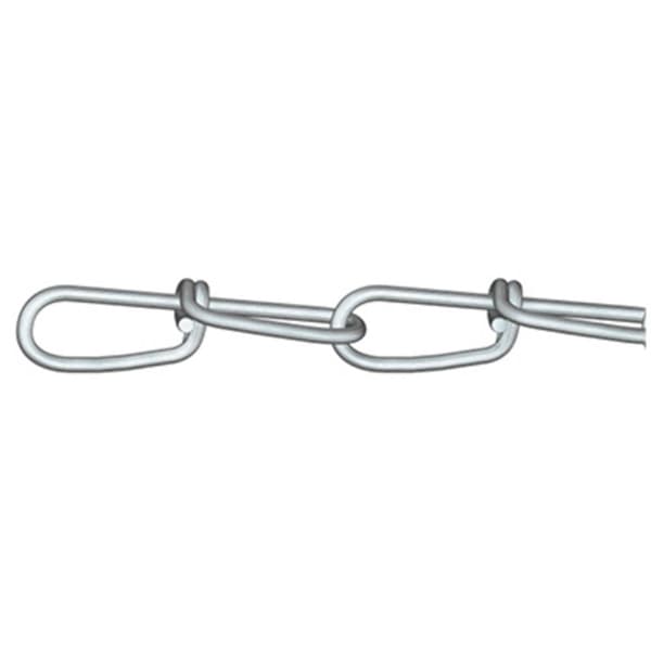 dörner + helmer 156147 Knopkedja Silver Stål galvaniskt förzinkad 30 m Kedjelänk styrka 1.6 mm