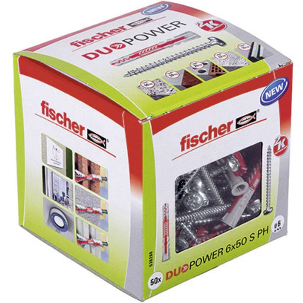 Fischer DUOPOWER 6x50 S PH LD 2-komponentsplugg 50 mm 6 mm 538260 50 st
