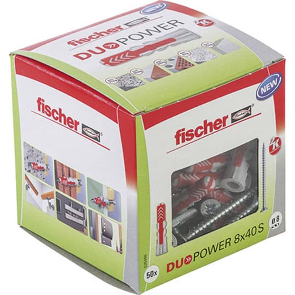 Fischer 535460 DUOPOWER 8x40 S LD 2-komponentsplugg 40 mm 8 mm 50 st