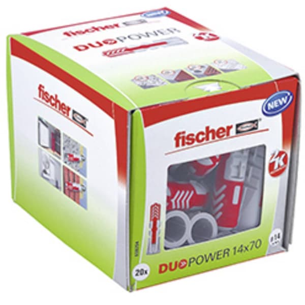 Fischer 538254 DUOPOWER 14x70 LD 2-komponentsplugg 70 mm 14 mm 20 st
