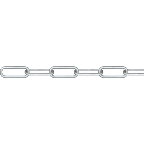 dörner + helmer 171834G Rund stålkedja Silver Stål galvaniskt förzinkad 30 m