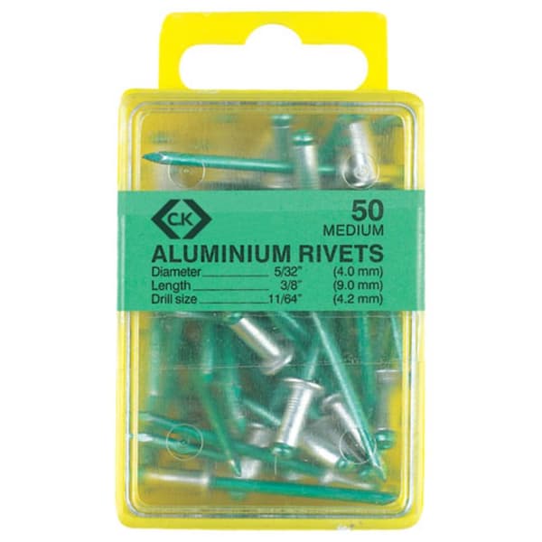 C.K T3819A 412 Blindnit (Ø x L) 3.15 mm x 9 mm Aluminium Aluminium 50 st