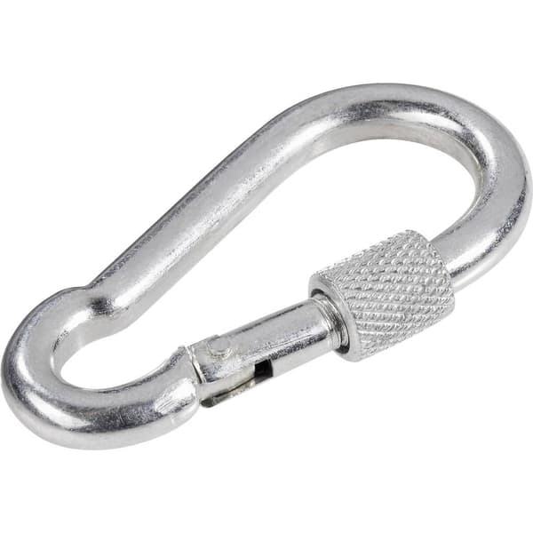 TOOLCRAFT 486760 Brandkåren karbinhake med skruv (L x B) 90 mm x 9 mm