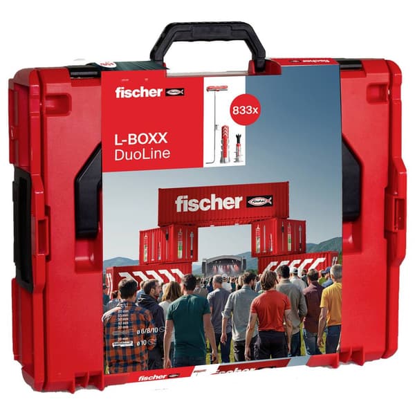 Fischer 558626 DUO-Line Plugg-sortimentlåda 833 delar