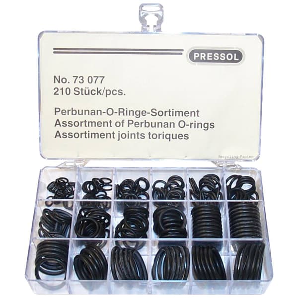 Pressol 73077 O-ringset 210 delar Innehåll: 1 set