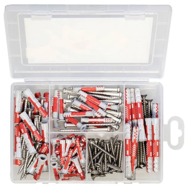 Fischer 561385 Plugg-sortimentlåda 130 delar