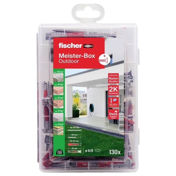 Fischer 561385 Plugg-sortimentlåda 130 delar