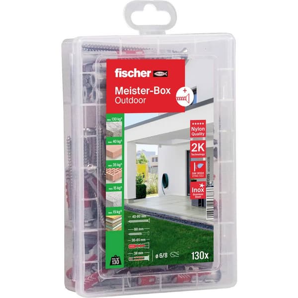 Fischer 561385 Plugg-sortimentlåda 130 delar