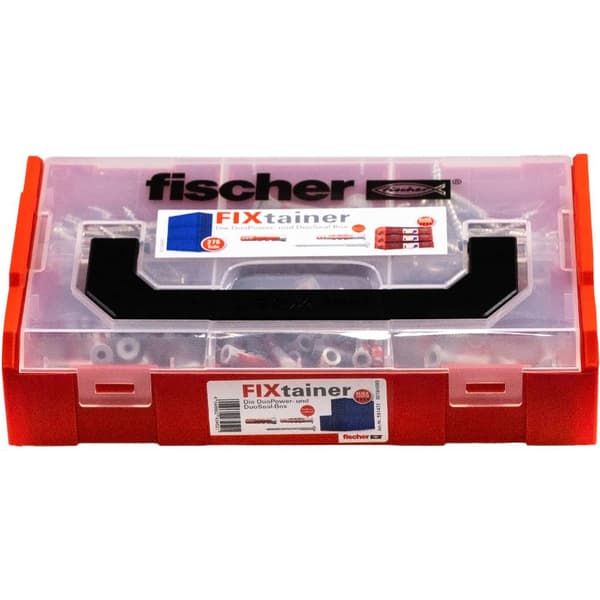 Fischer 561472 FIXtainer DuoPower / DuoSeal + S Plugg-sortimentlåda 210 delar