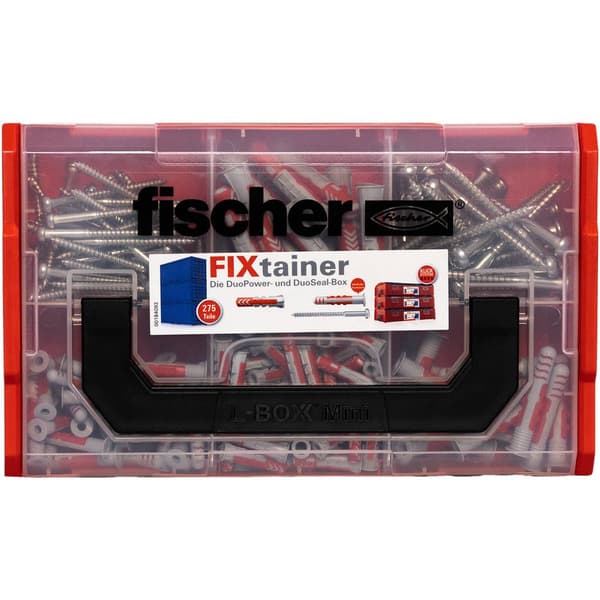 Fischer 561472 FIXtainer DuoPower / DuoSeal + S Plugg-sortimentlåda 210 delar