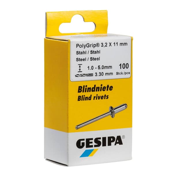 Gesipa 1433662 Blindnit (Ø x L) 4 mm x 6 mm Brons Koppar 50 st